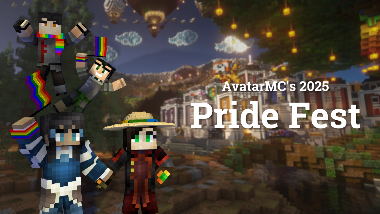 Korra, Asami, Mako, and Bolin celebrating Pride